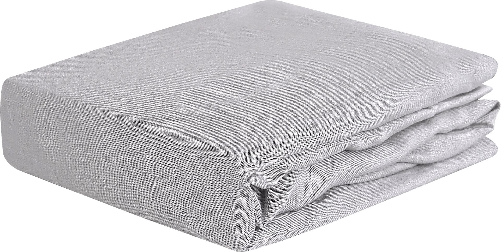 Bedgear Hyper-Linen Light Gray Crib Bed Sheet - Image 2