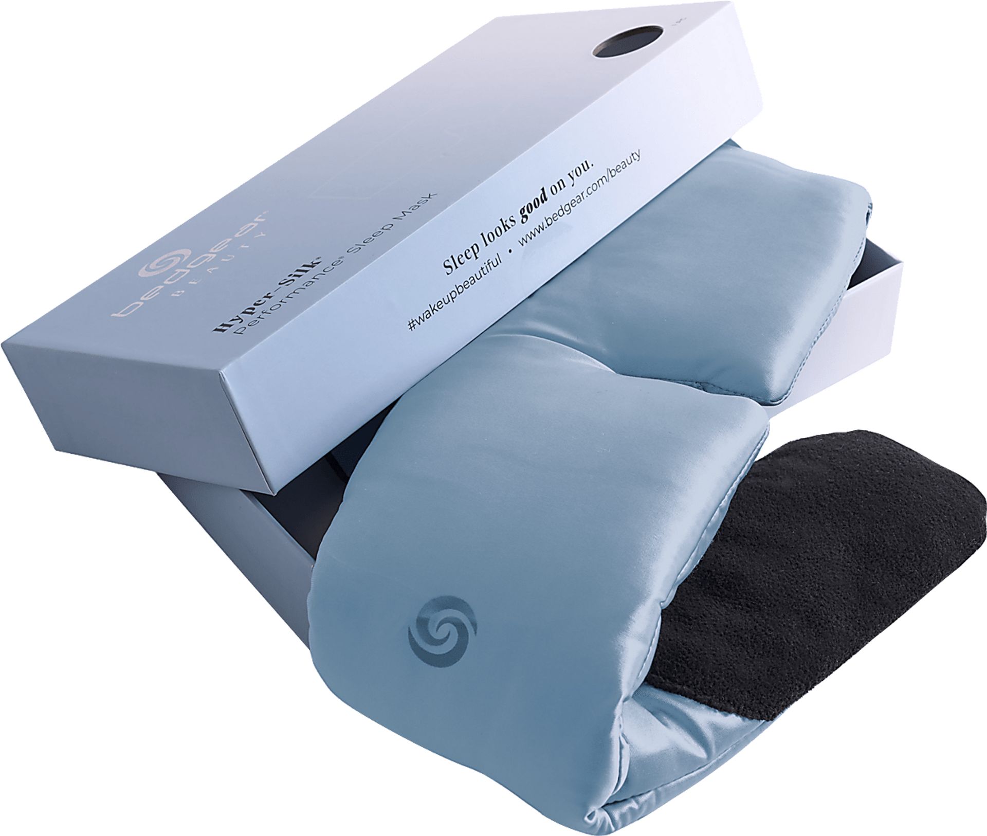 Bedgear Hyper-Silk Performance Misty Blue Sleep Mask - Image 2