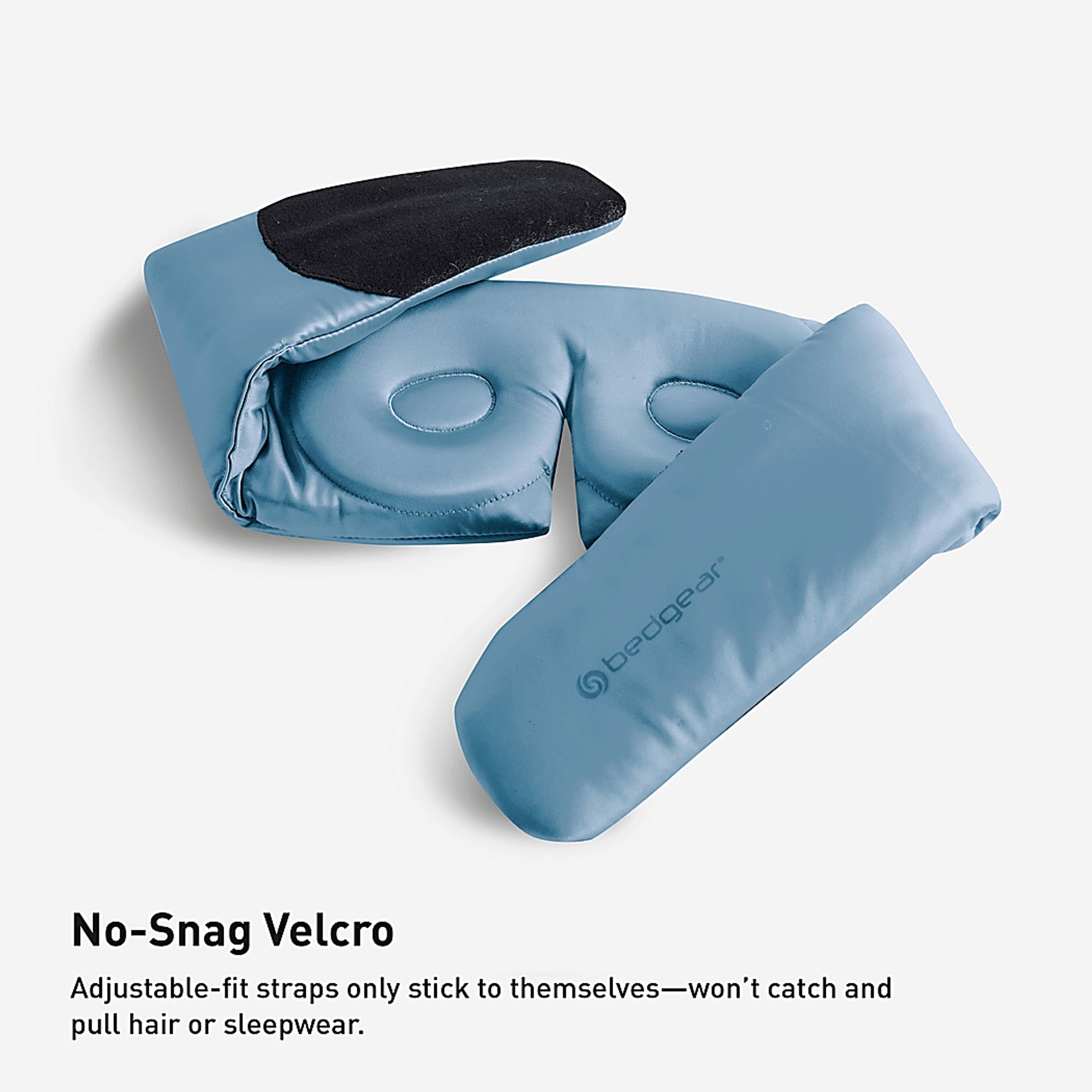 Bedgear Hyper-Silk Performance Misty Blue Sleep Mask - Image 3