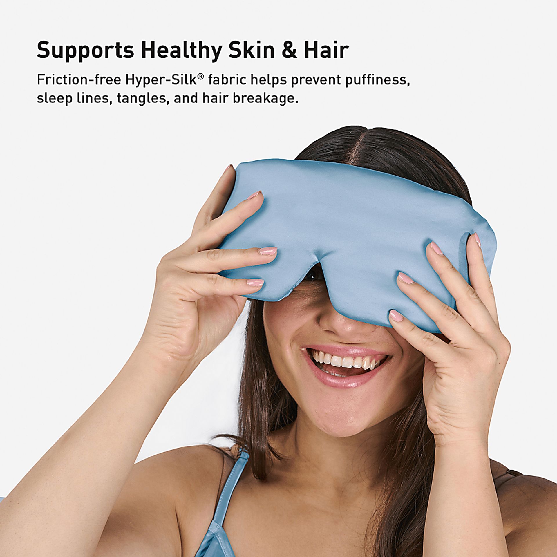 Bedgear Hyper-Silk Performance Misty Blue Sleep Mask - Image 6