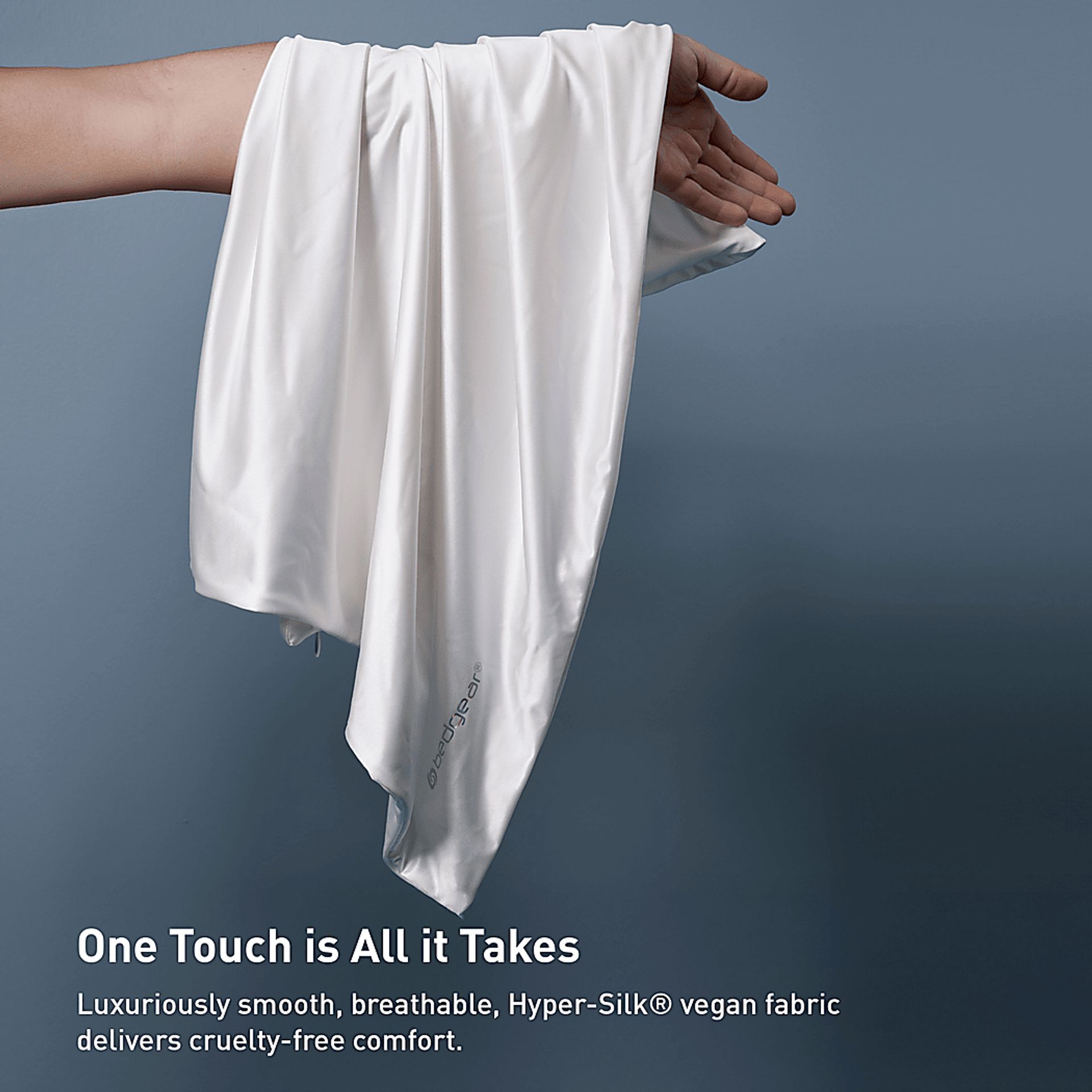 Bedgear Hyper-Silk Performance White King Pillowcase - Image 4