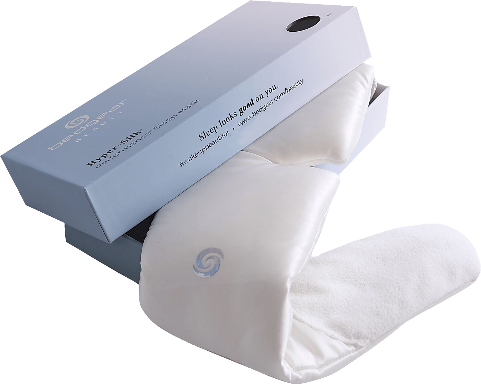 Bedgear Hyper-Silk Performance White Sleep Mask - Image 2