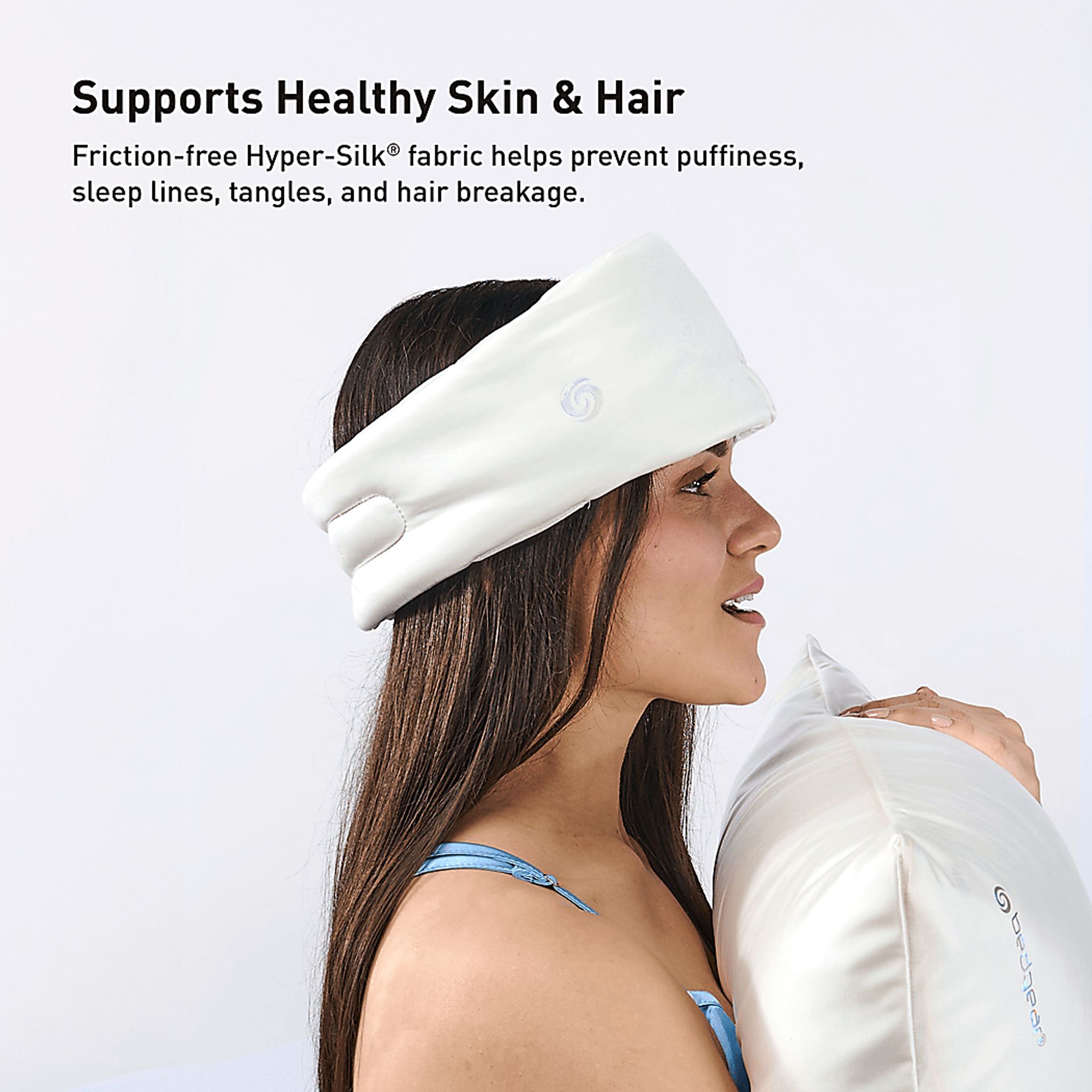 Bedgear Hyper-Silk Performance White Sleep Mask - Image 7