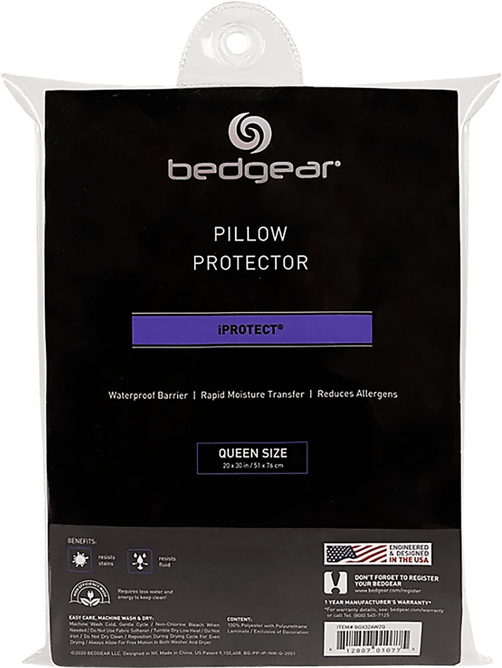 Bedgear iProtect Queen Pillow Protector - Image 1
