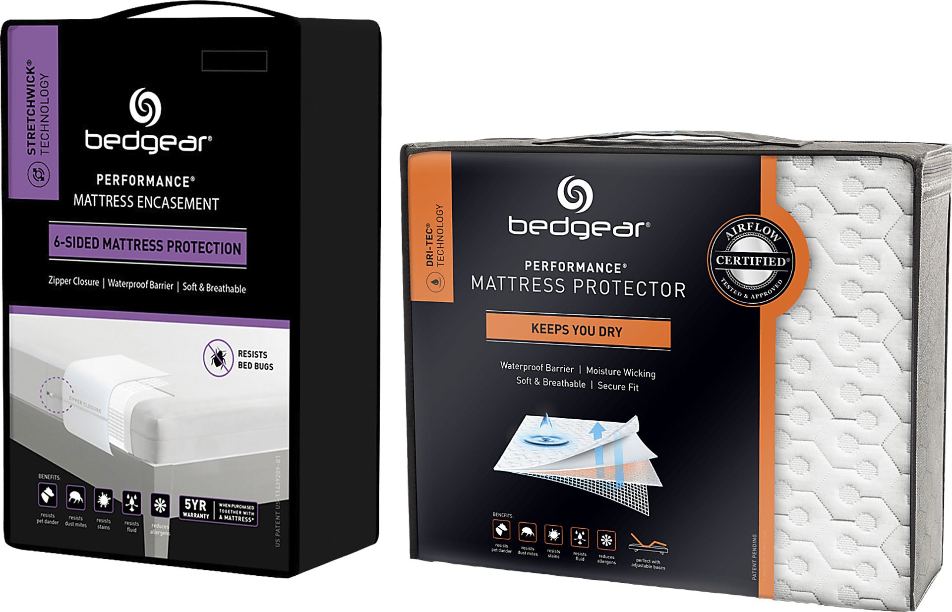 Bedgear MattresSkin California King Mattress Encasement and Dri-Tec Protector Bundle - Image 1