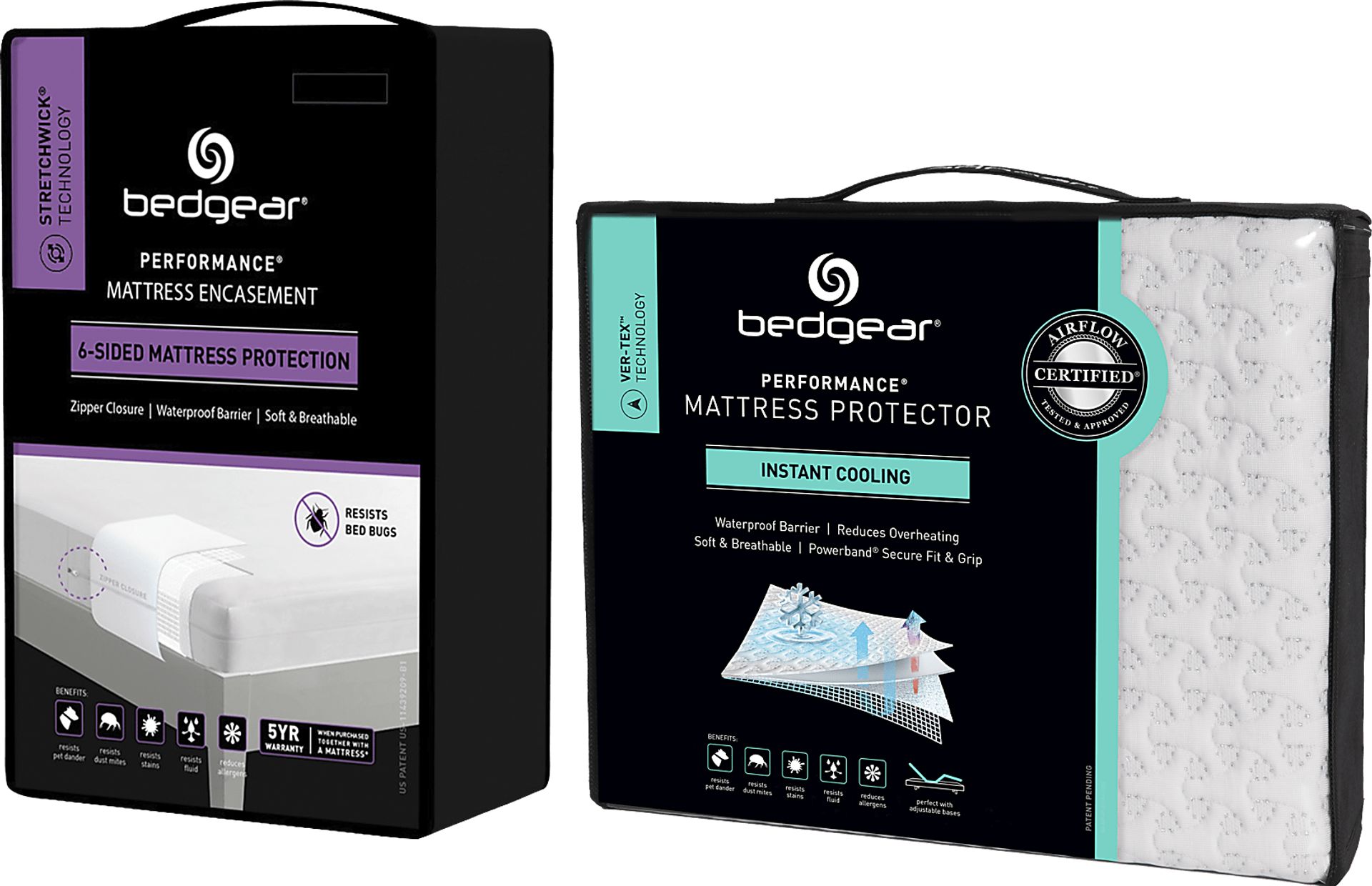 Bedgear MattresSkin California King Mattress Encasement and Ver-Tex Protector Bundle - Image 1