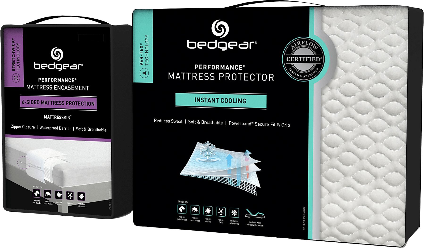 Bedgear MattresSkin Queen Mattress Encasement & VerTex Protector
