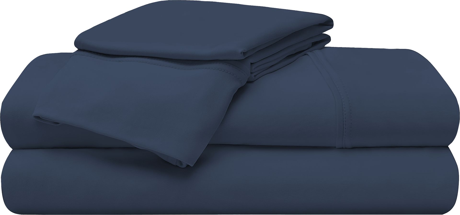 Bedgear Ver-Tex Navy 5 Pc Split King/Split California King Sheet Set - Image 1