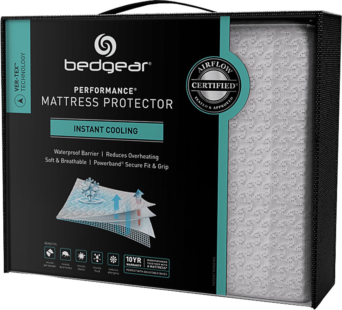Bedgear Ver-Tex Protector Split Head Queen Mattress | Rooms to Go