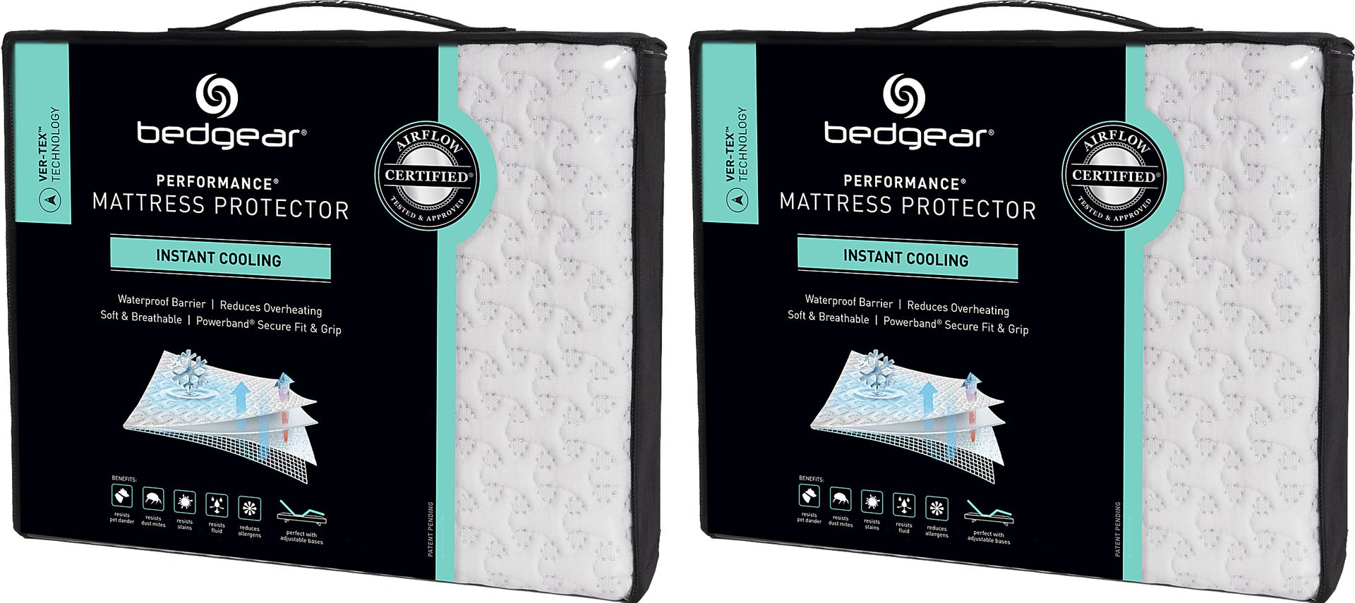Bedgear Ver-Tex Twin Mattress Protector Bundle - Image 1