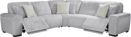 5 pc dual power reclining sectional