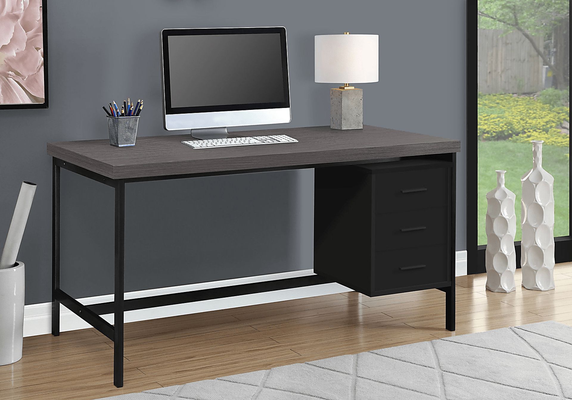 Bedlington Black Desk - Image 2
