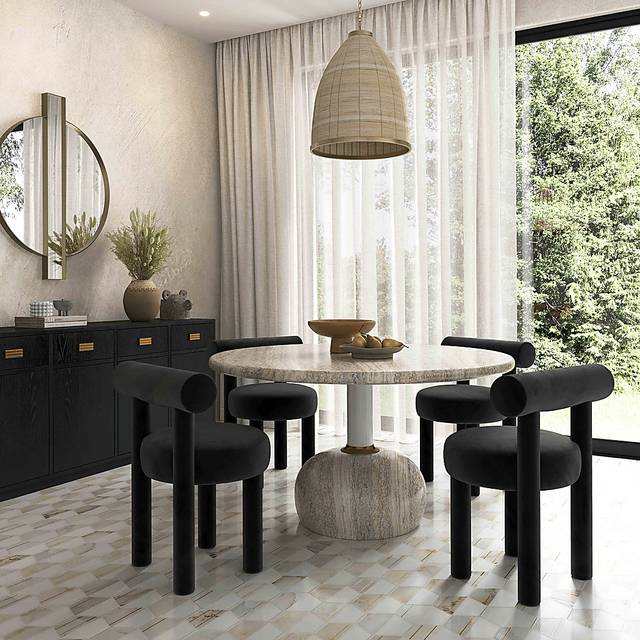 Bednar Beige Dining Table - Thumbnail - Image 2