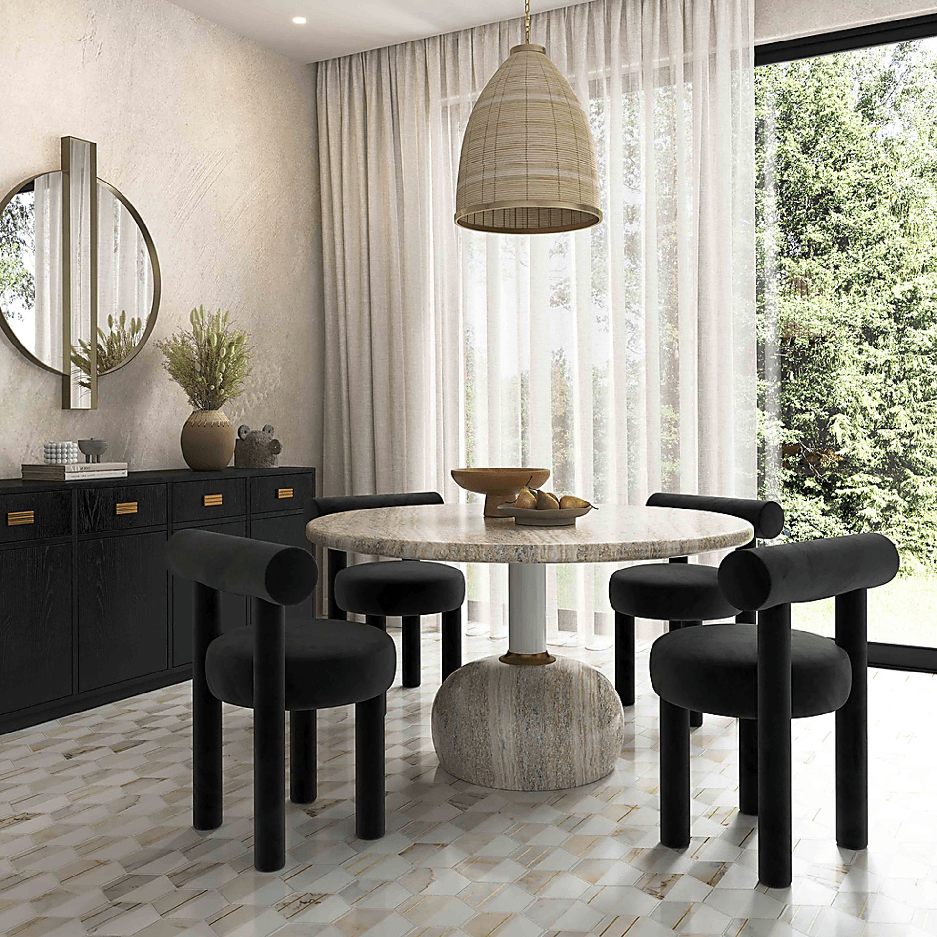 Bednar Beige Dining Table - Image 2
