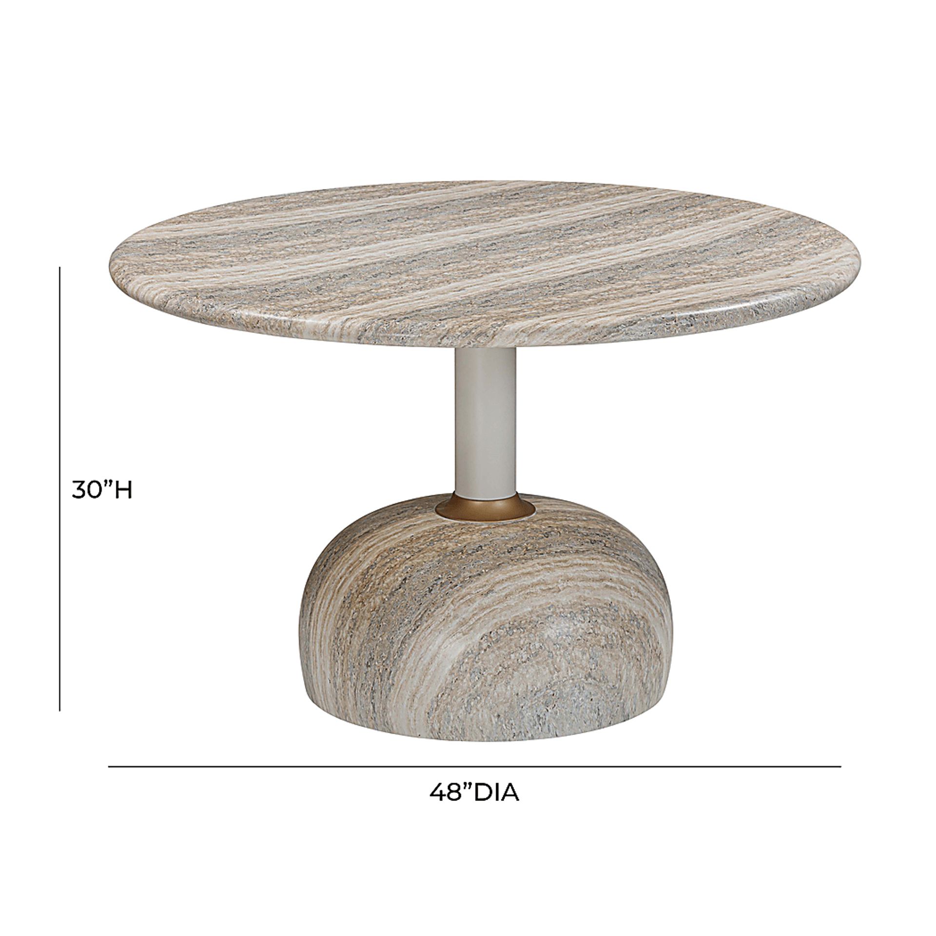 Bednar Beige Dining Table - Image 6