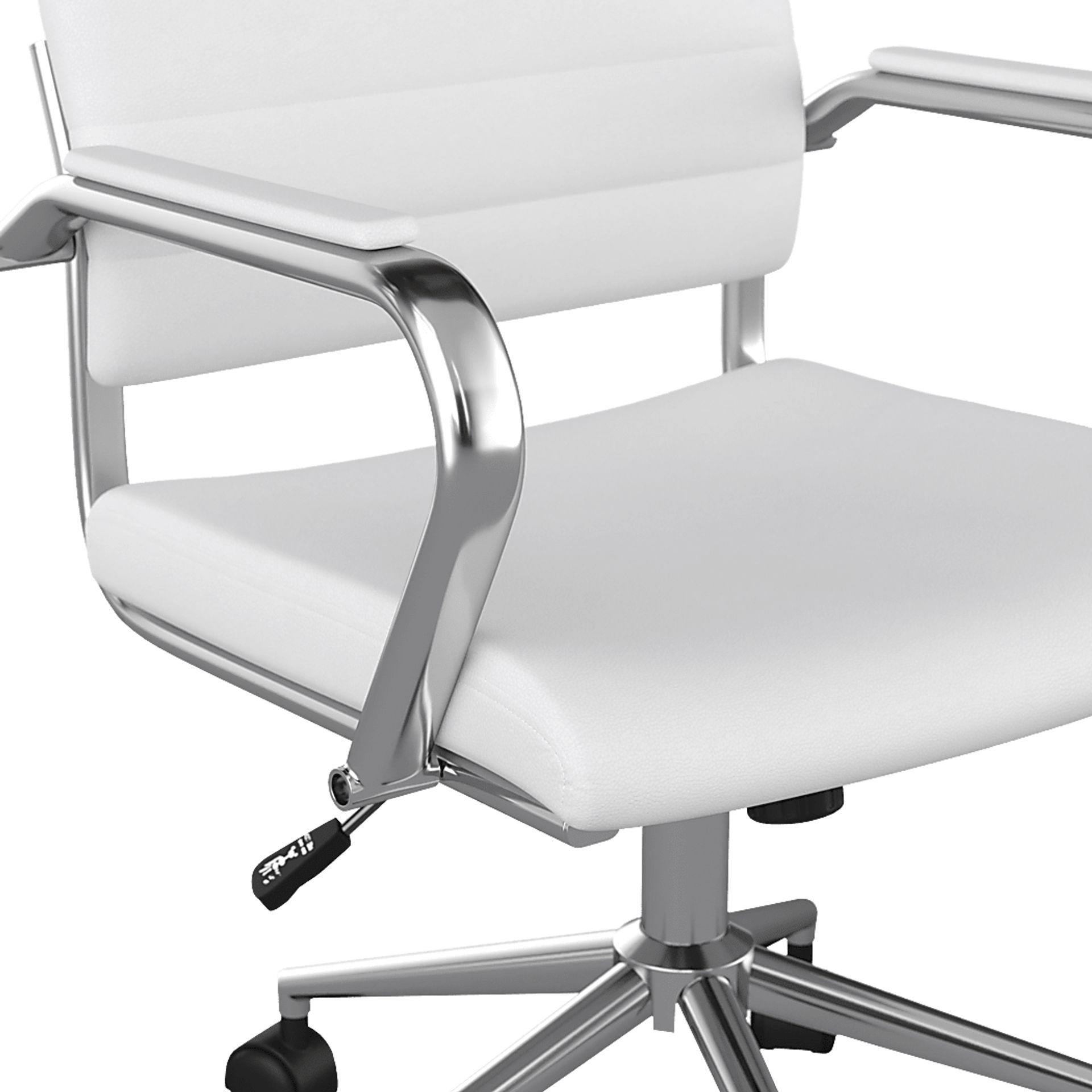 Bedner White Office Chair - Image 9