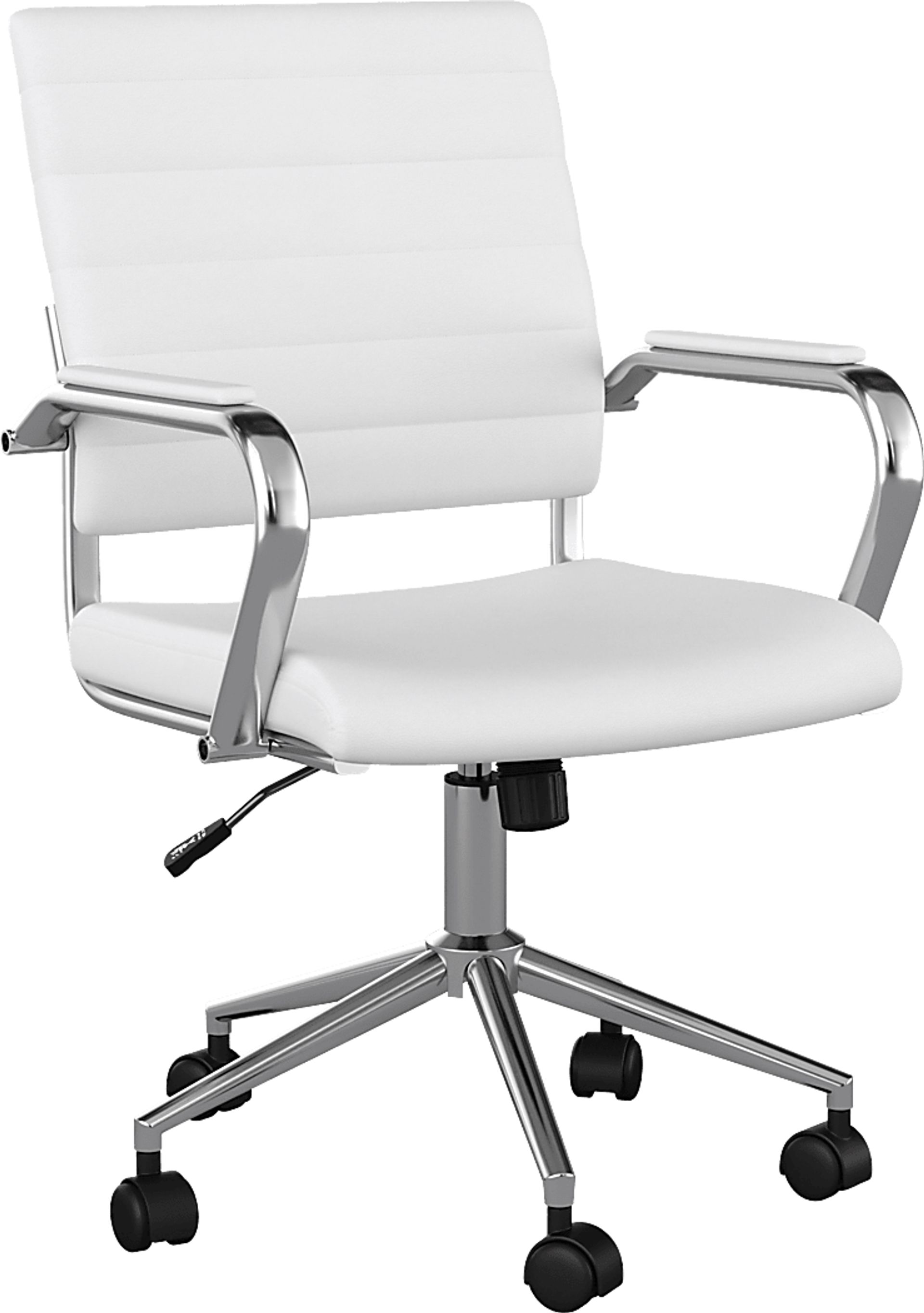 Bedner White Office Chair - Image 1