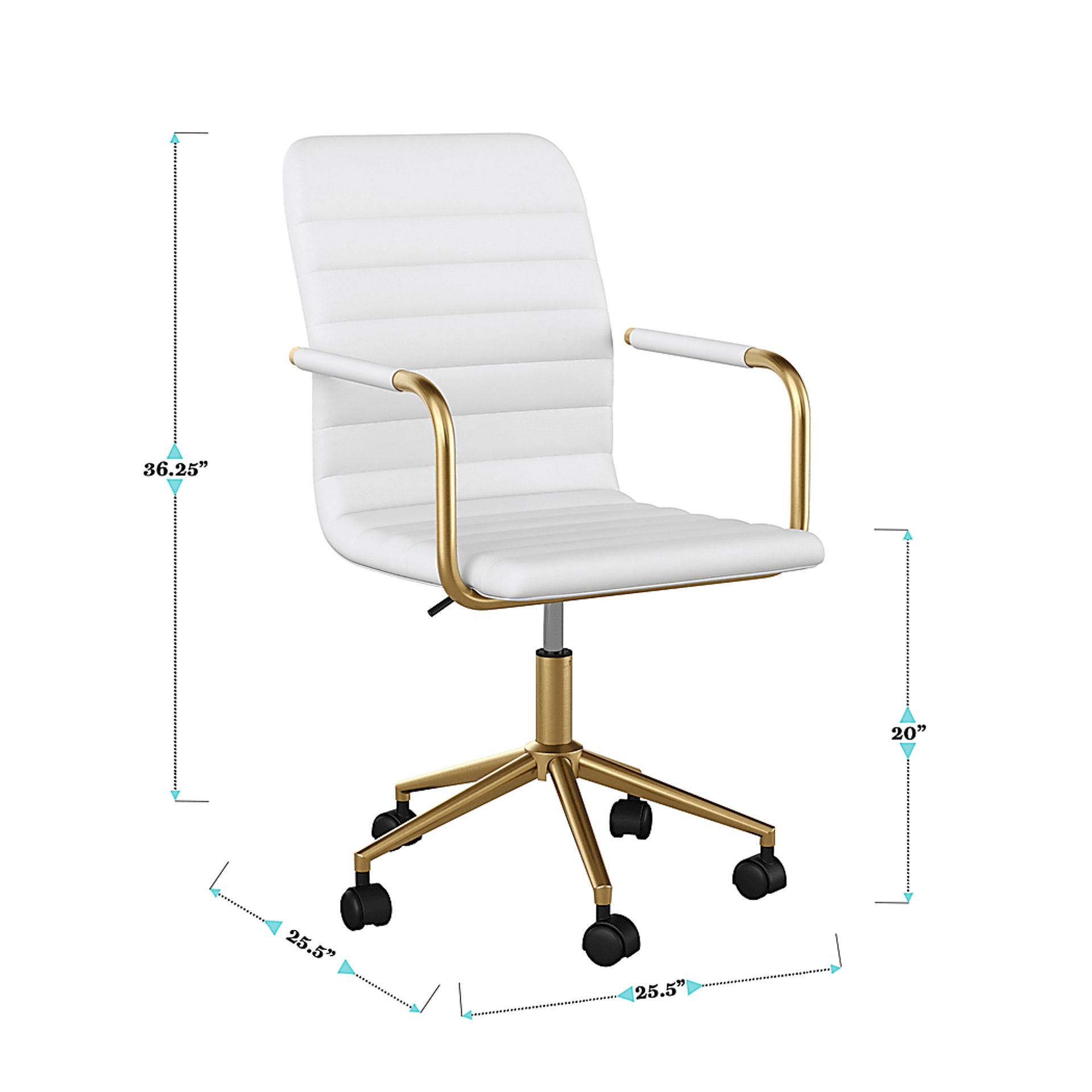 Bedons White Office Chair - Image 11