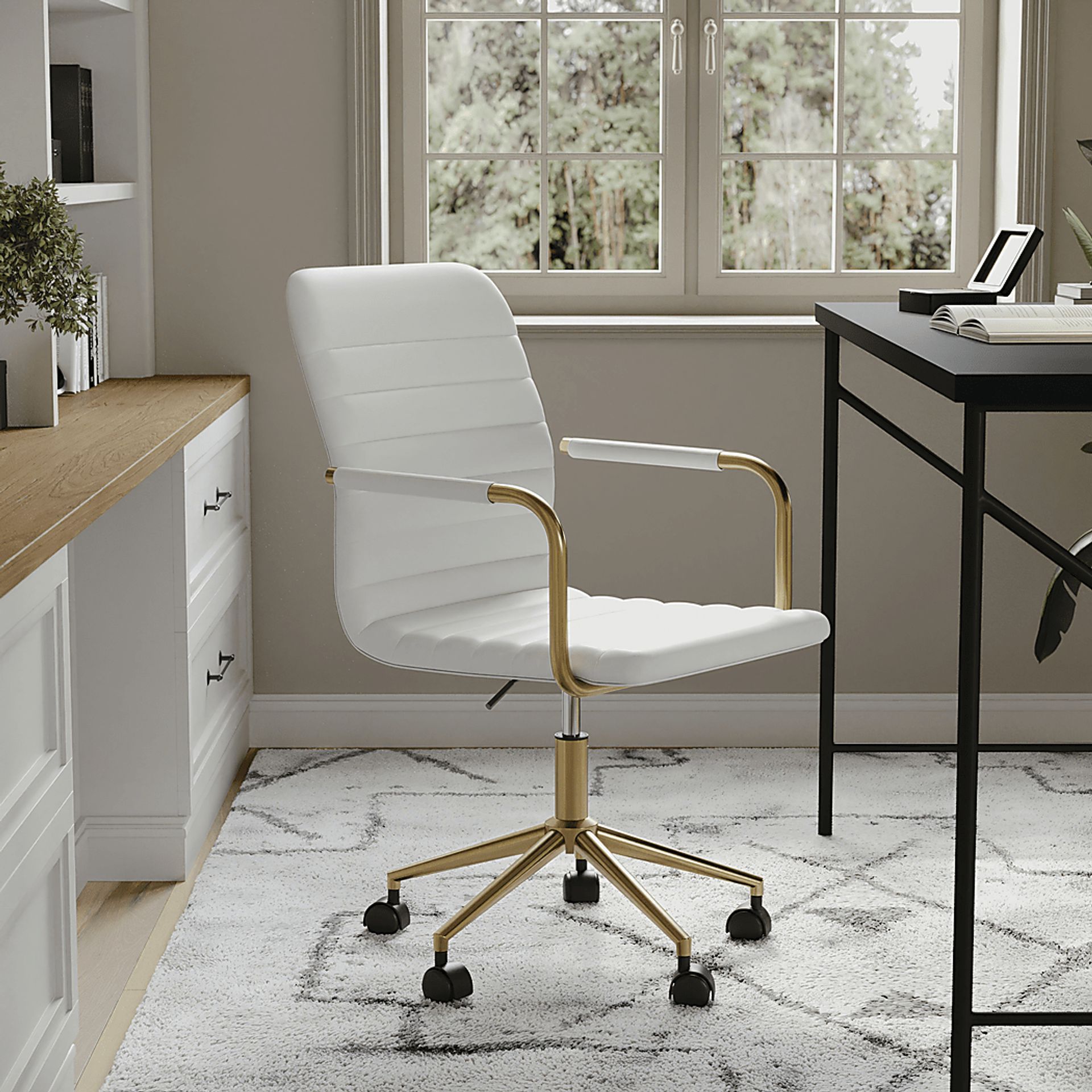 Bedons White Office Chair - Image 2