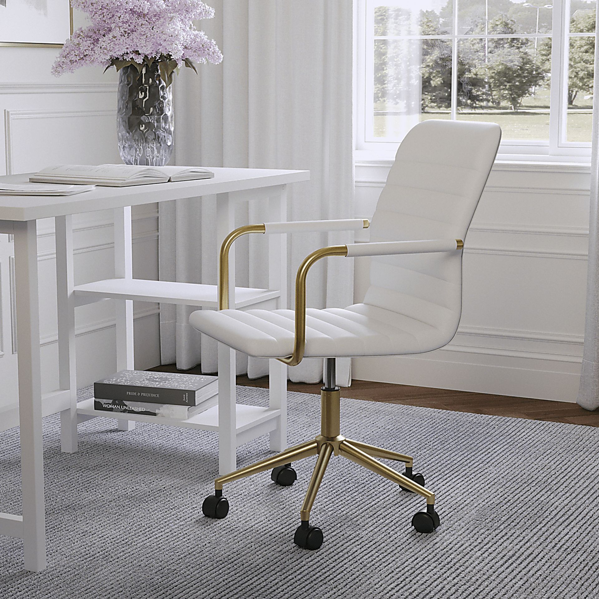 Bedons White Office Chair - Image 3