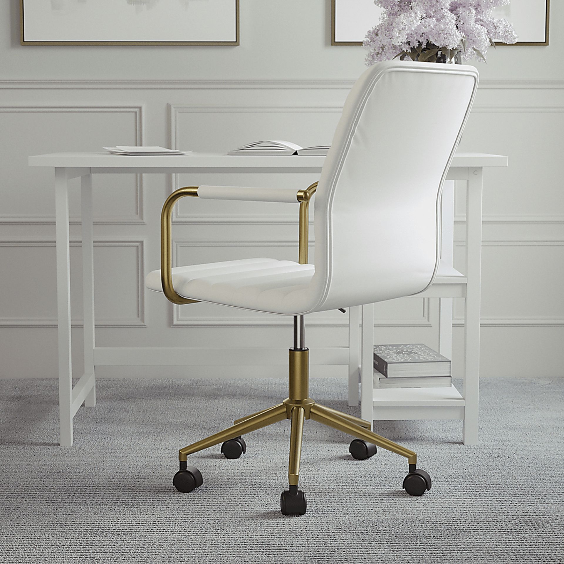 Bedons White Office Chair - Image 4