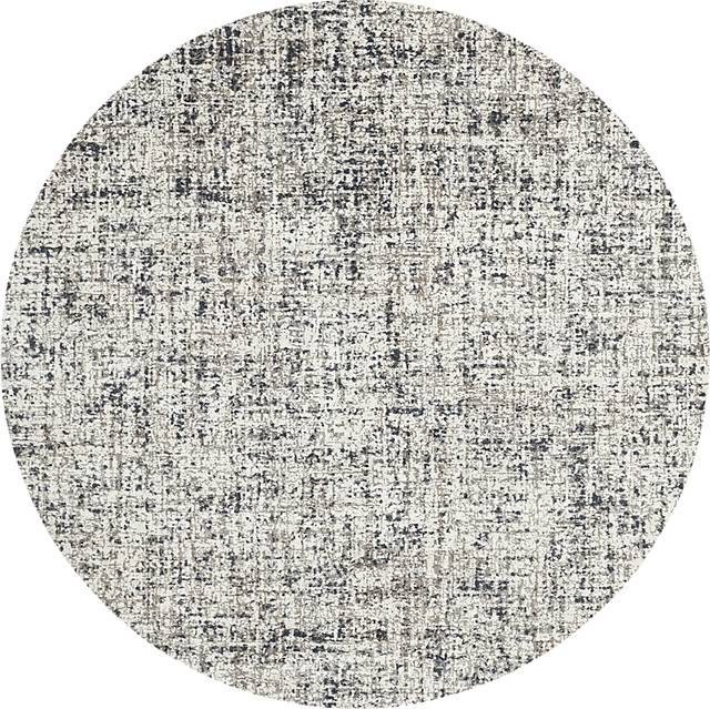 Bedrock Gray 7'10 Round Rug - Thumbnail - Image 1
