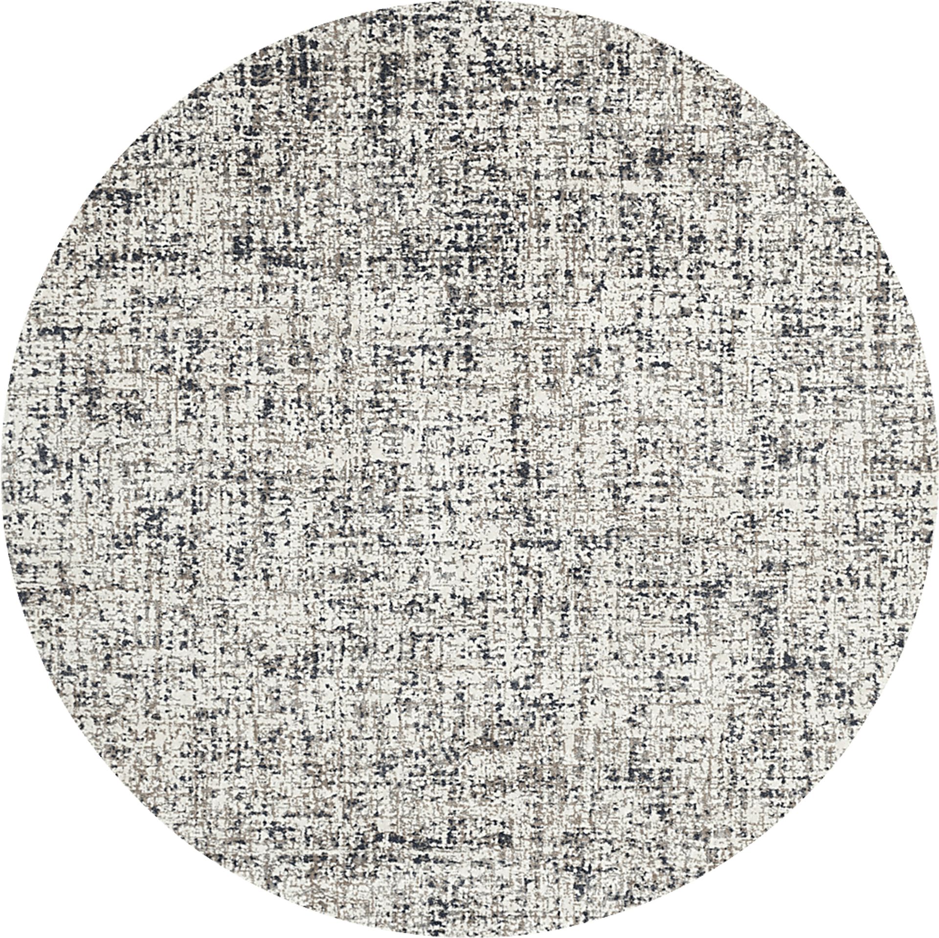 Bedrock Gray 7'10 Round Rug - Image 1