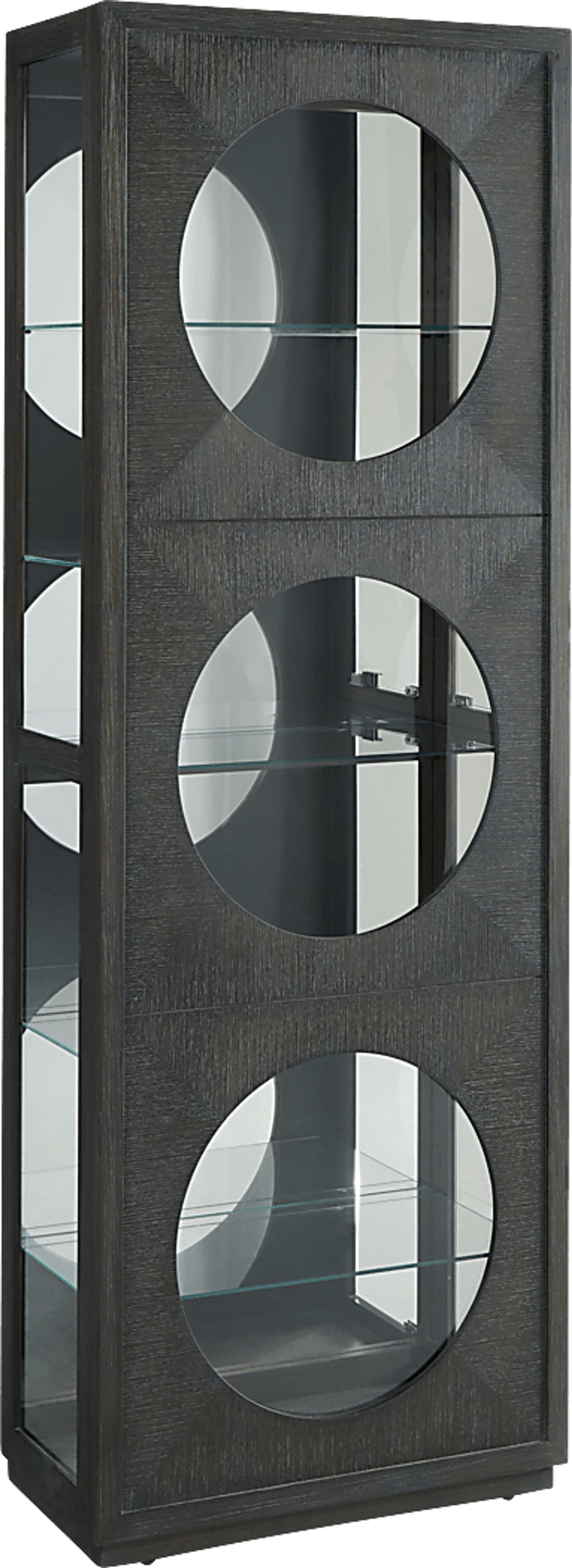 Beeair Dark Brown Accent Cabinet - Image 1