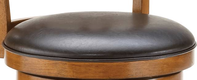 Beecham Brown Swivel Counter Height Stool - Thumbnail - Image 3