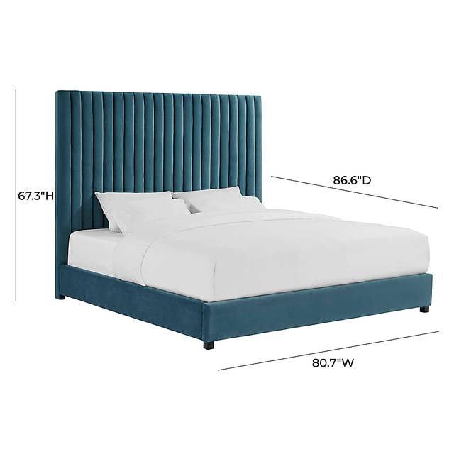 Beechbank Blue King Bed - Thumbnail - Image 7