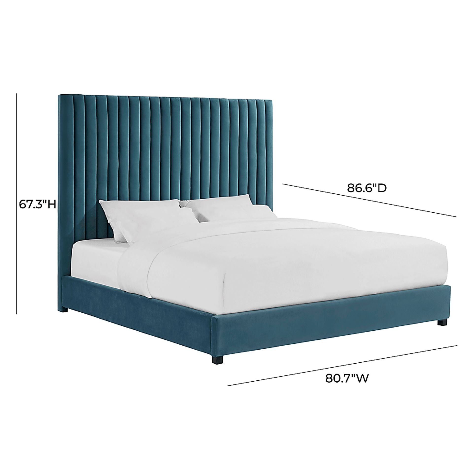Beechbank Blue King Bed - Image 7
