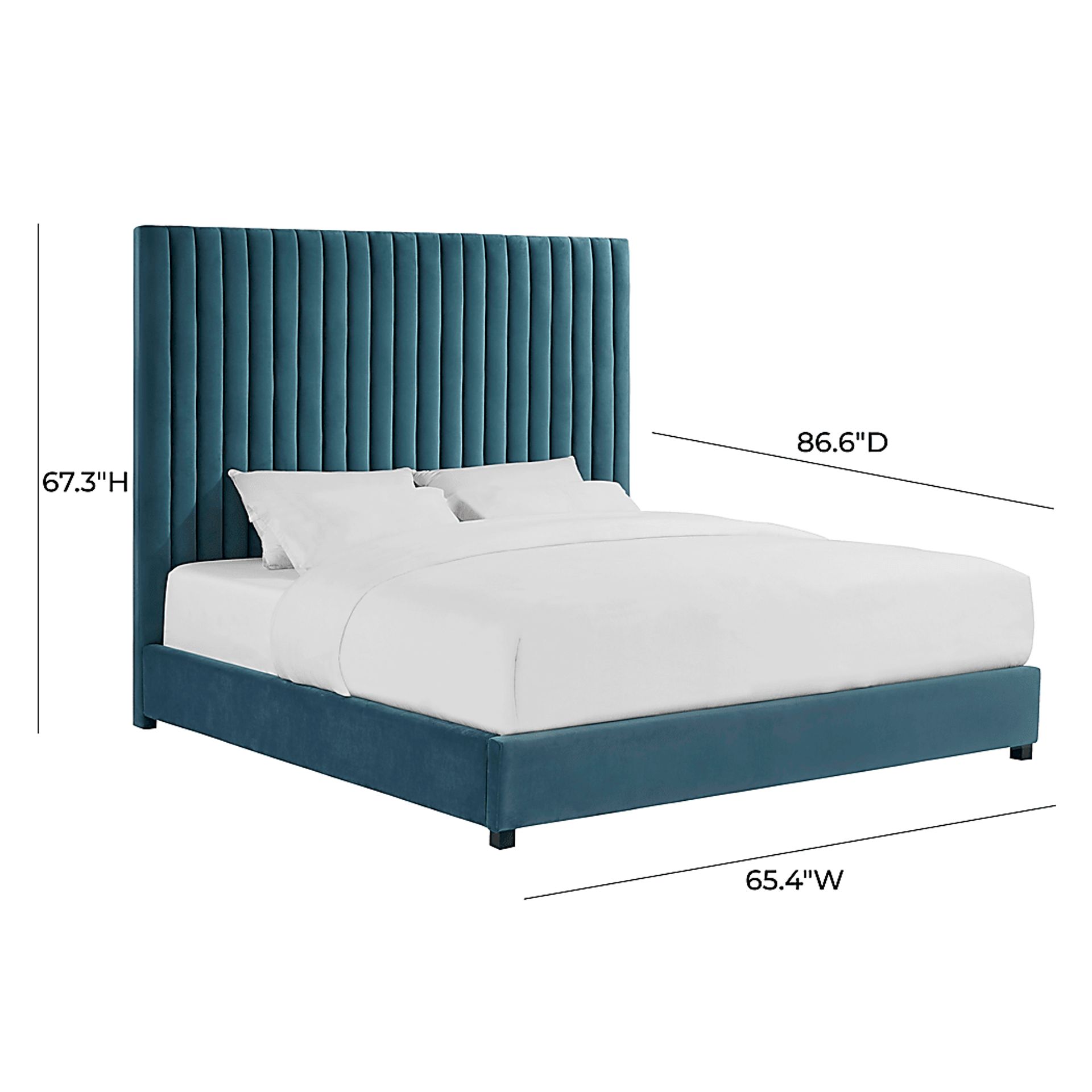 Beechbank Blue Queen Bed - Image 2