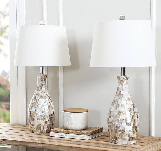 Beecher White Lamp, Set of 2 - Thumbnail - Image 2