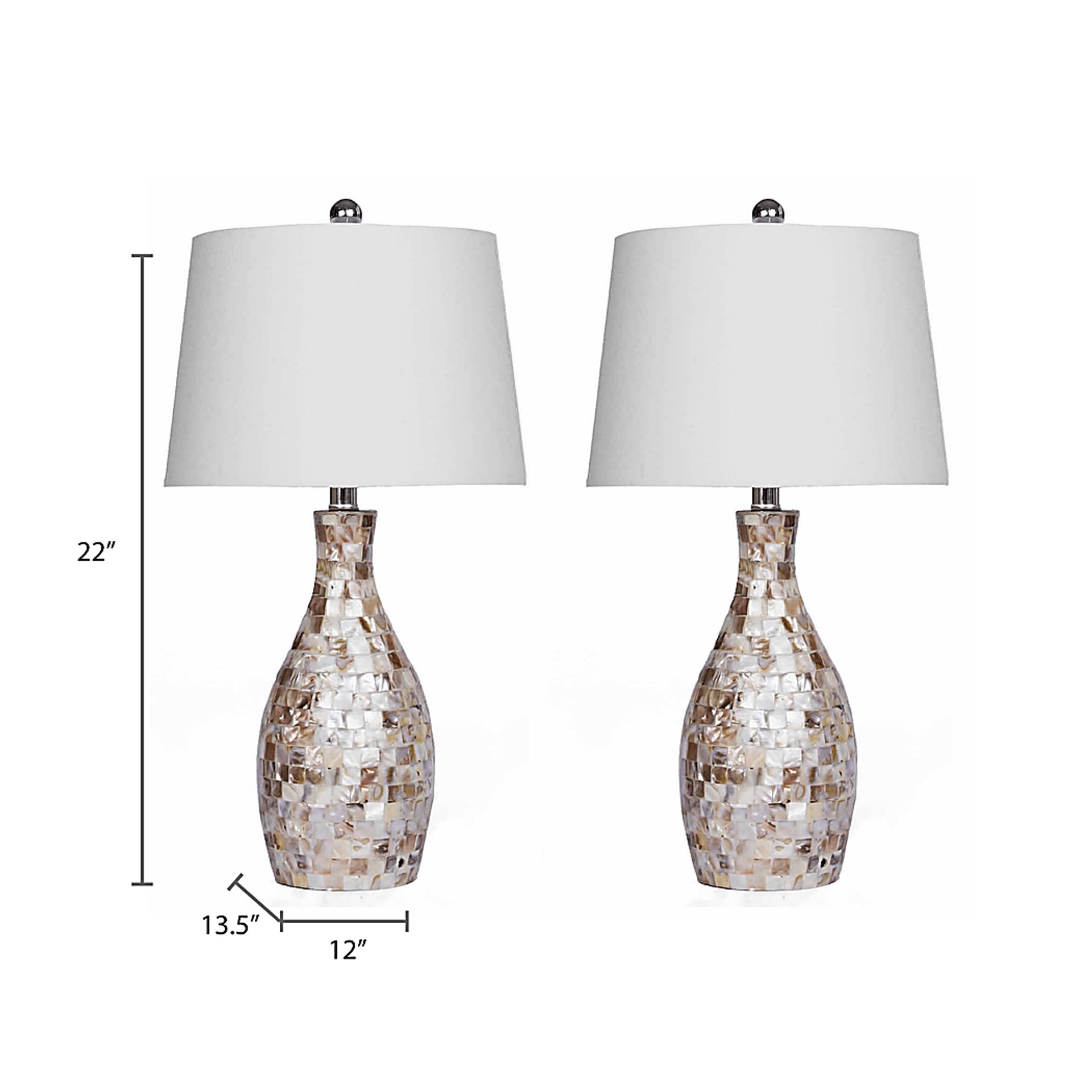 Beecher White Lamp, Set of 2 - Image 6