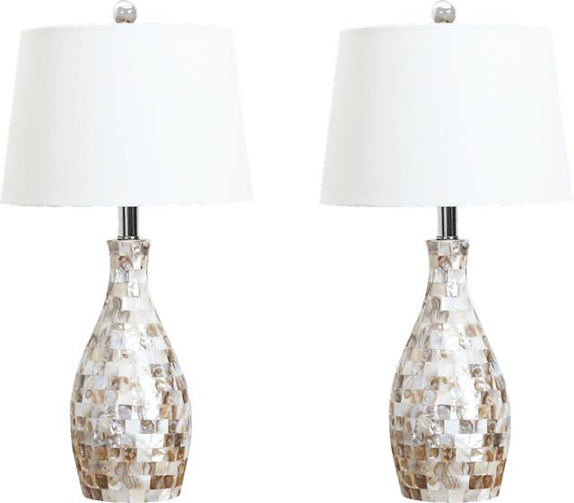 Beecher White Lamp, Set of 2 - Thumbnail - Image 1
