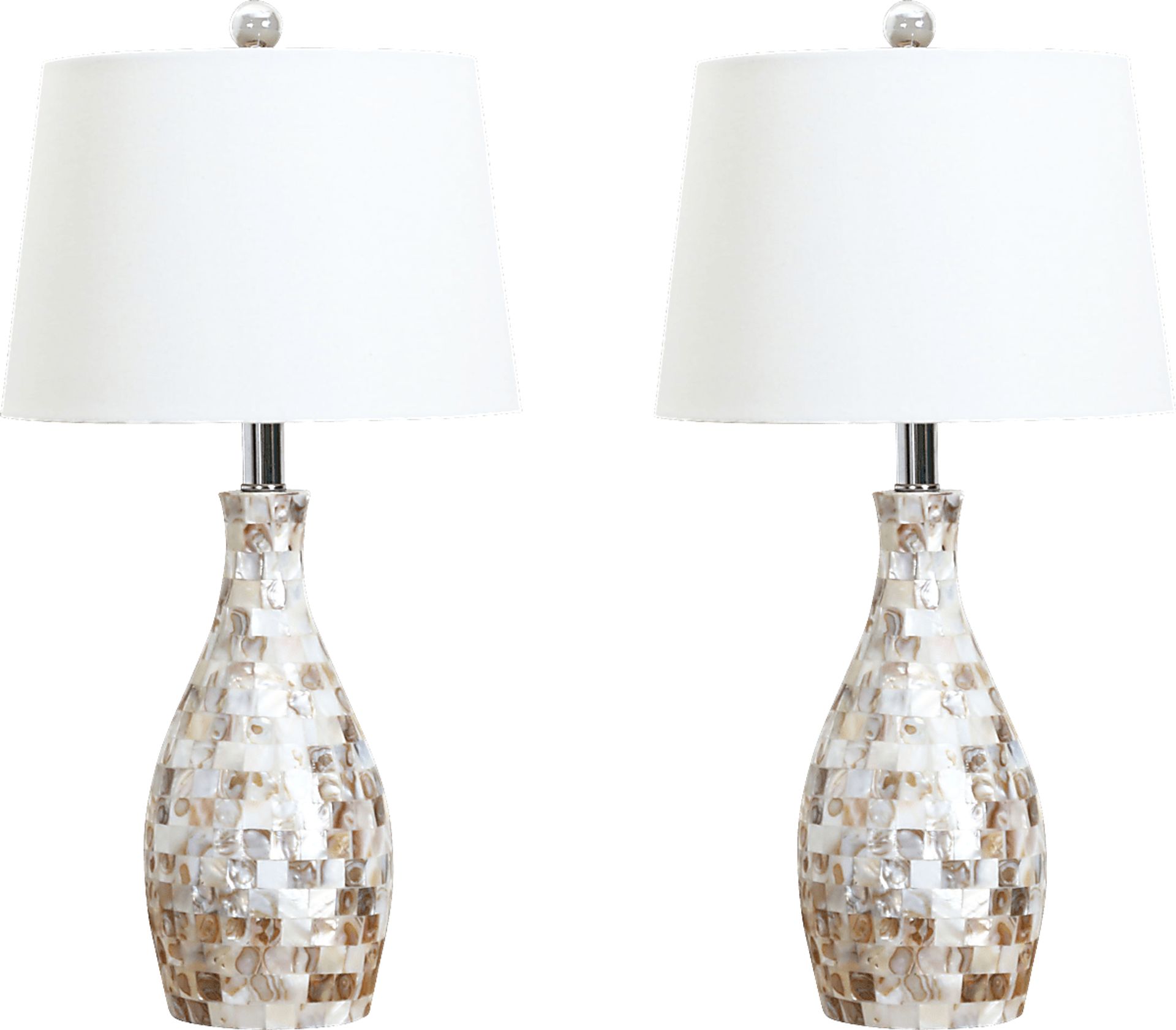 Beecher White Lamp, Set of 2 - Image 1