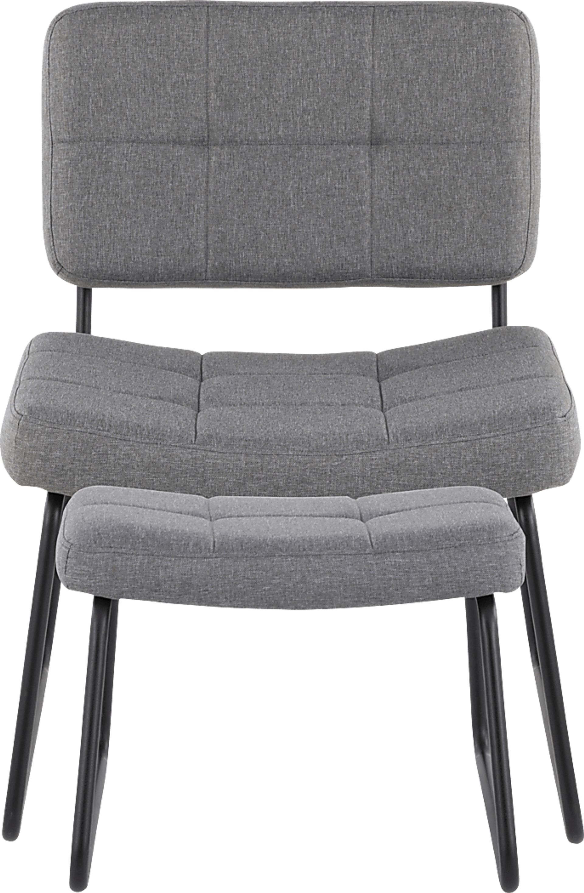 Beechtree Gray Accent Chair and Ottoman - Image 5