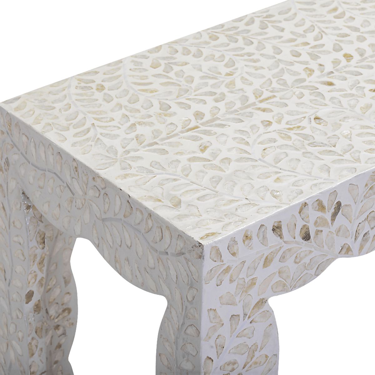 Beedleia Natural Light Wood Beige,White Console Table | Rooms to Go