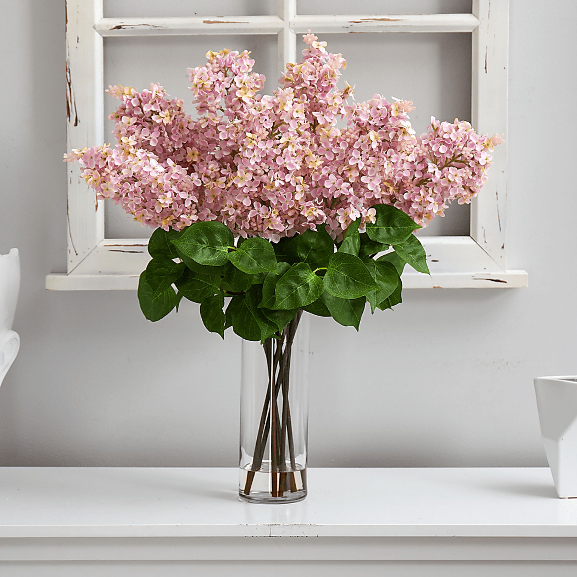 Beeger Pink Floral Arrangement with Vase - Image 3