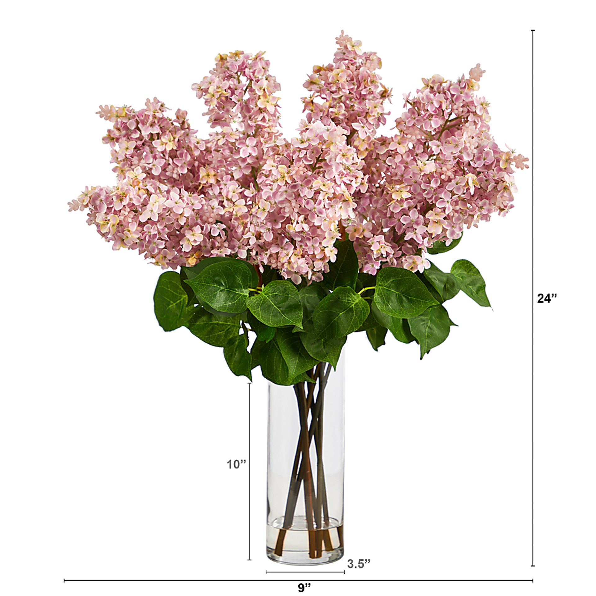 Beeger Pink Floral Arrangement with Vase - Image 4