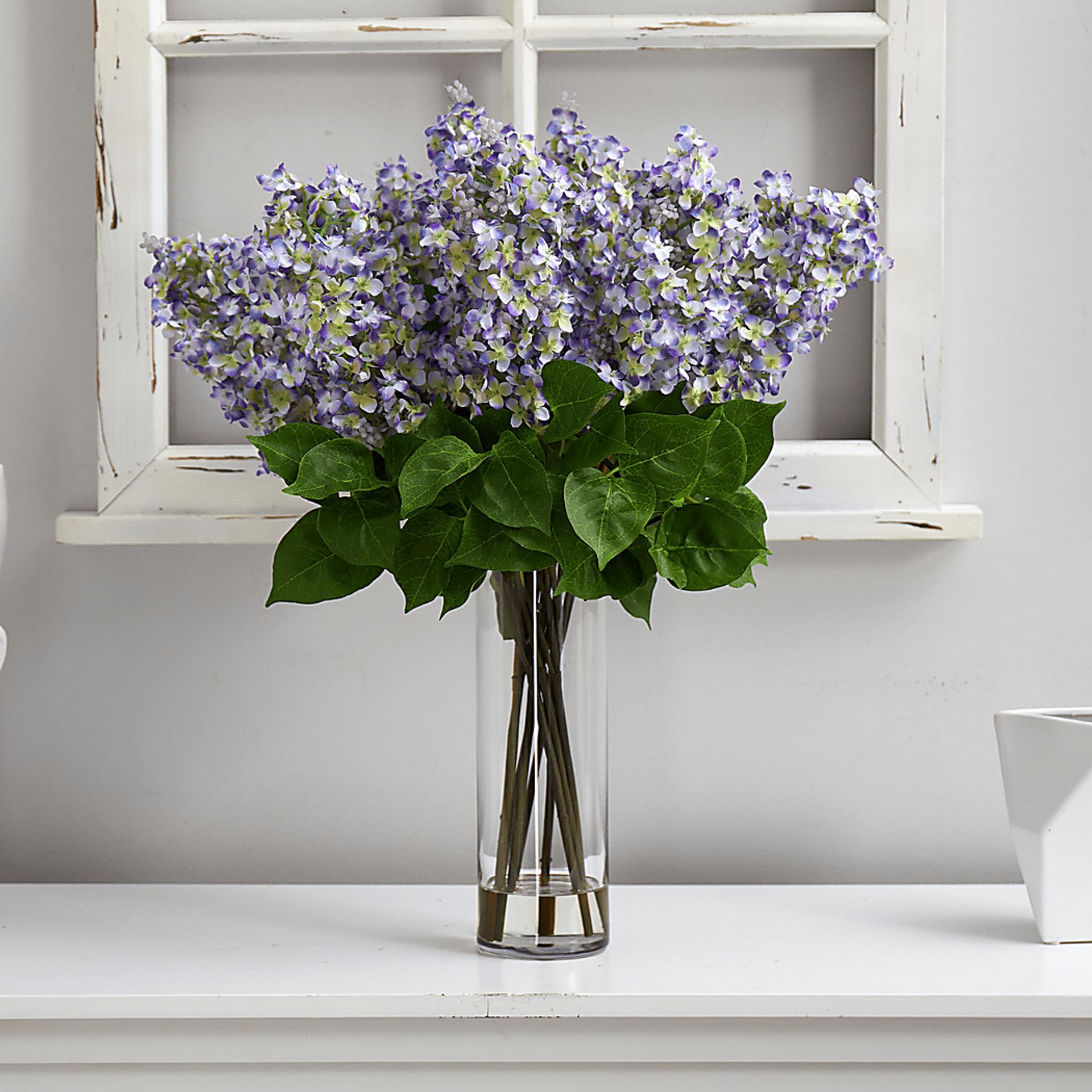 Beeger Purple Floral Arrangement with Vase - Image 3