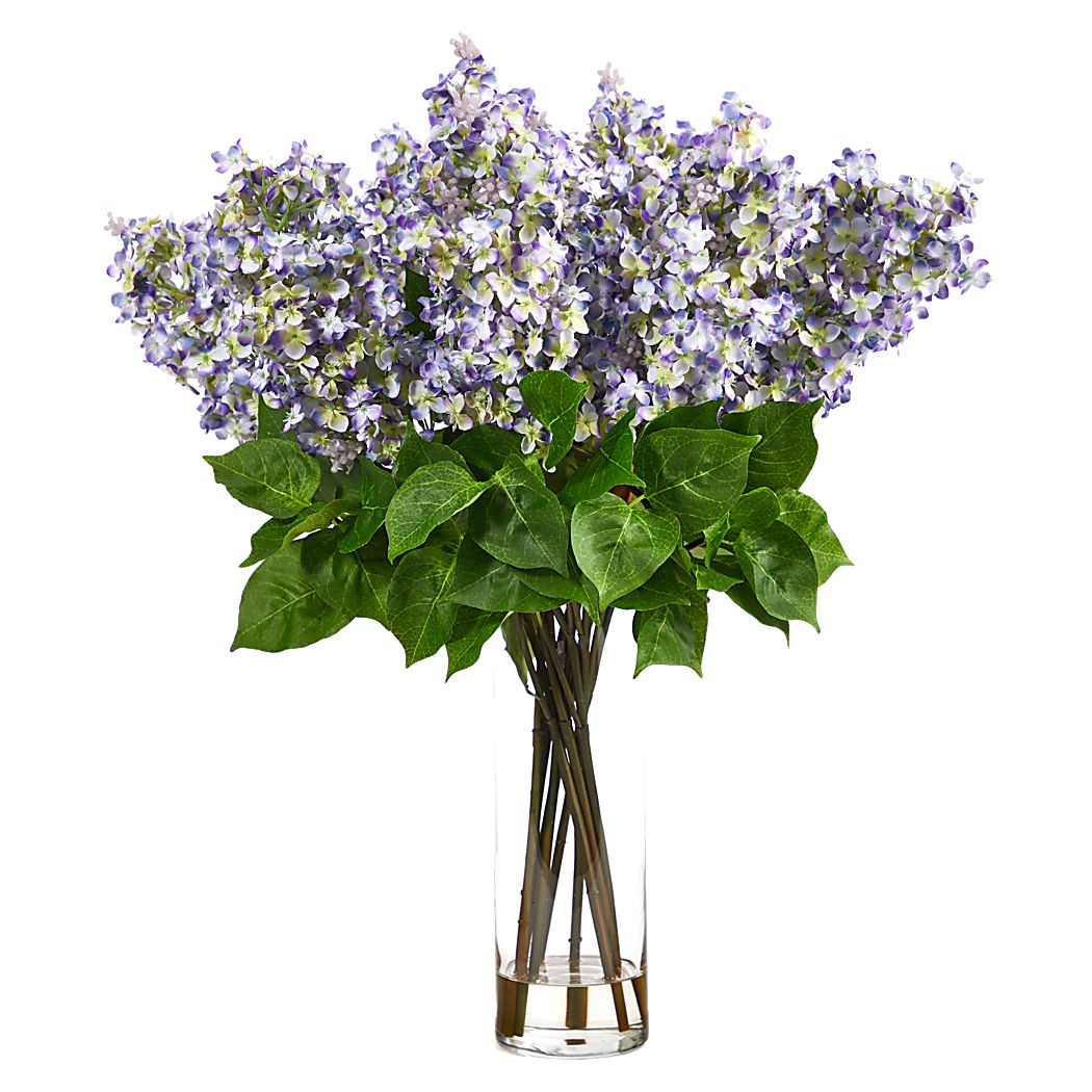 Beeger Purple Floral Arrangement with Vase
