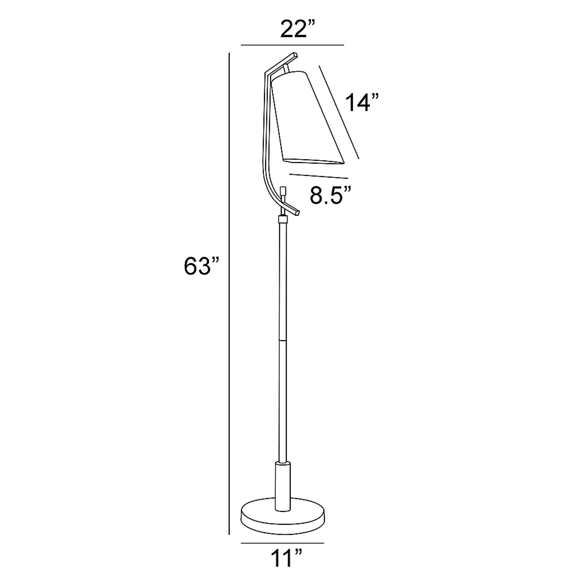 Beeler Home Charcoal Floor Lamp - Image 4