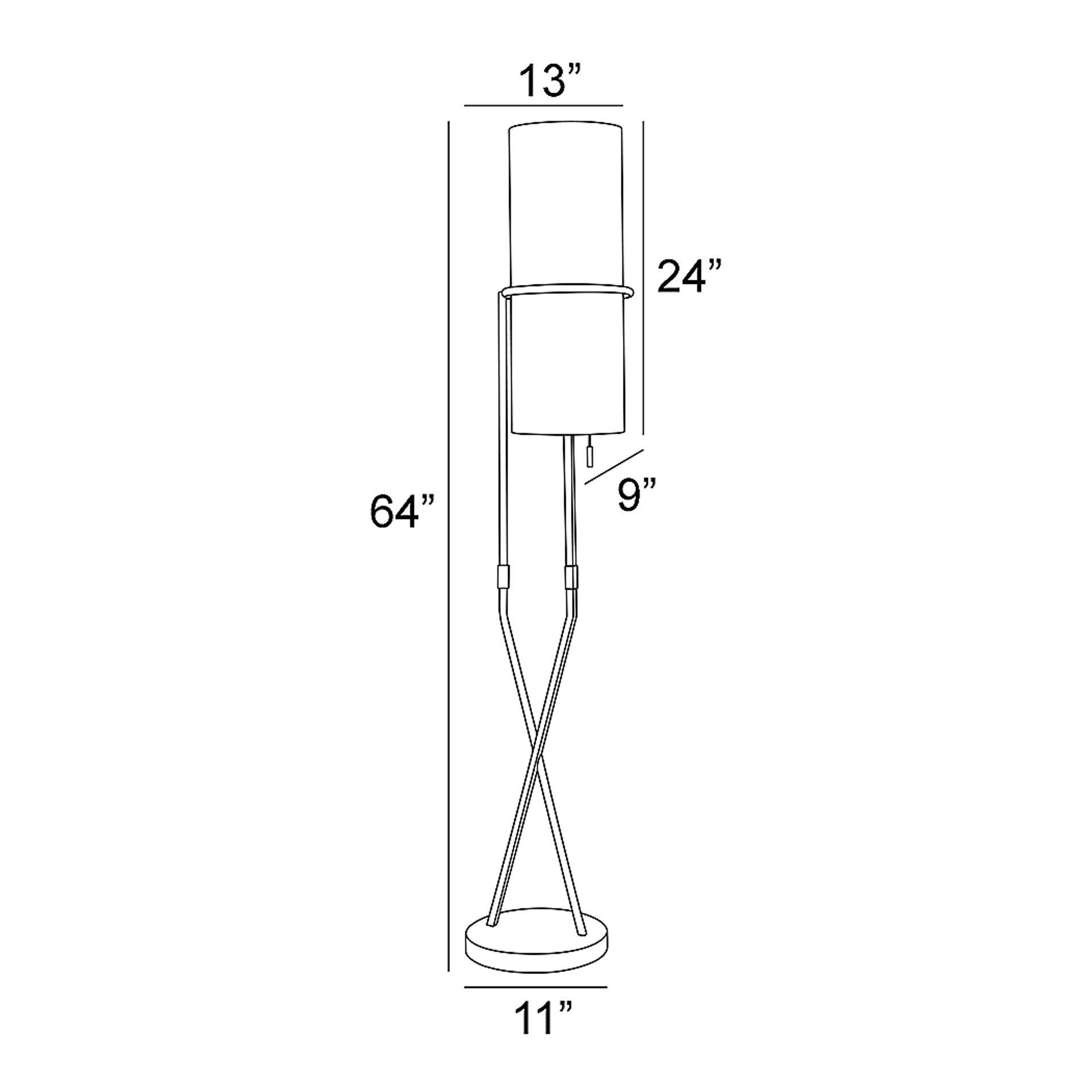 Beeler Home Graphite Floor Lamp - Image 4