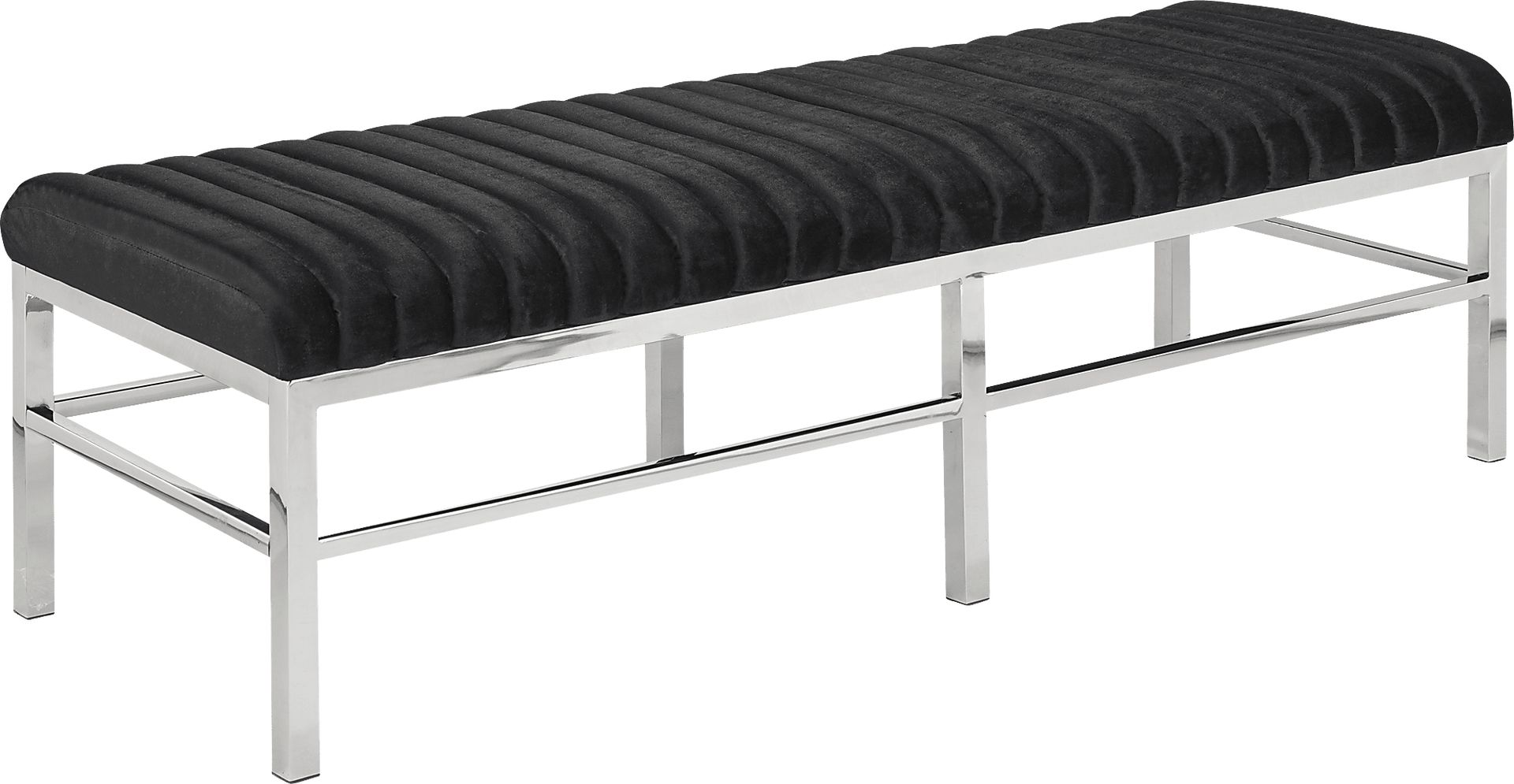 Beemon Black Accent Bench - Image 1