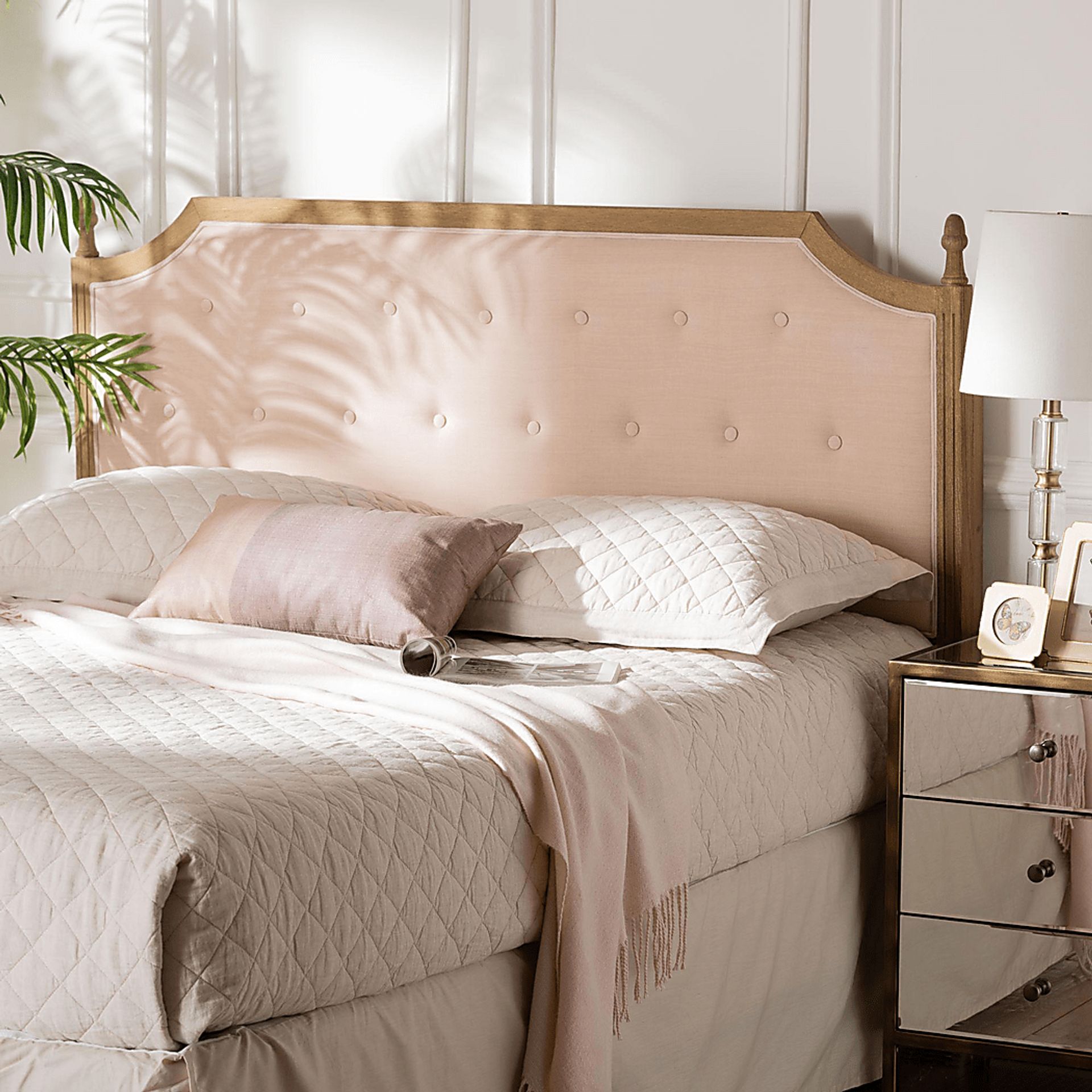 Beesearch Beige Queen Headboard - Image 2
