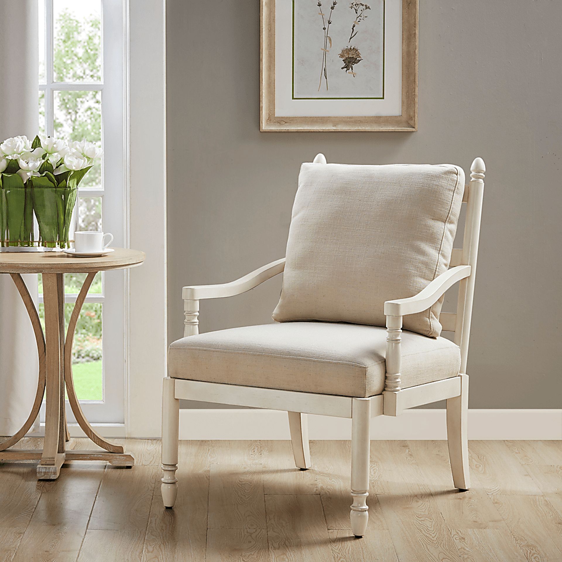 Beeston Cream Accent Chair - Image 7