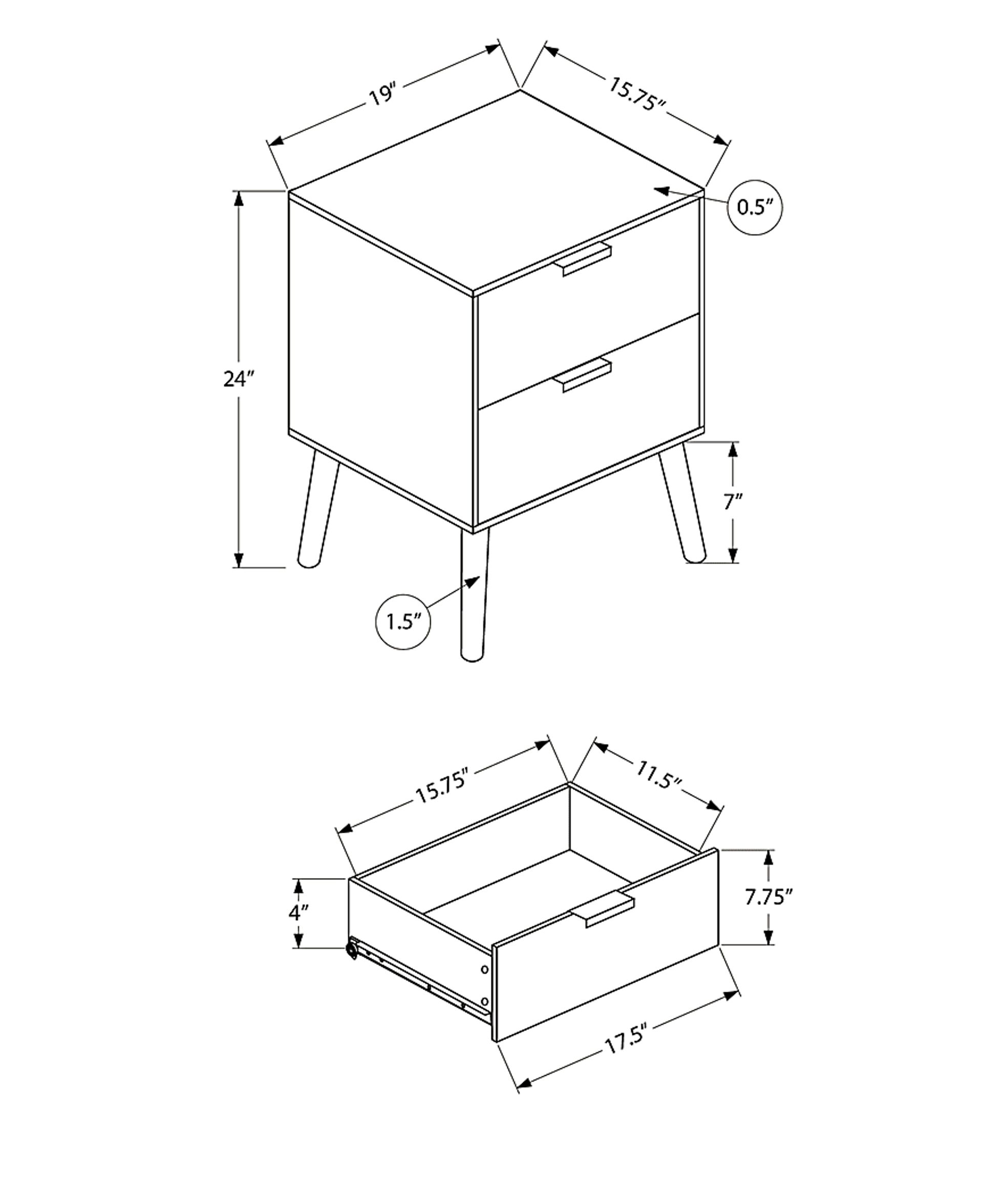 Beeworth Light Brown Nightstand - Image 4