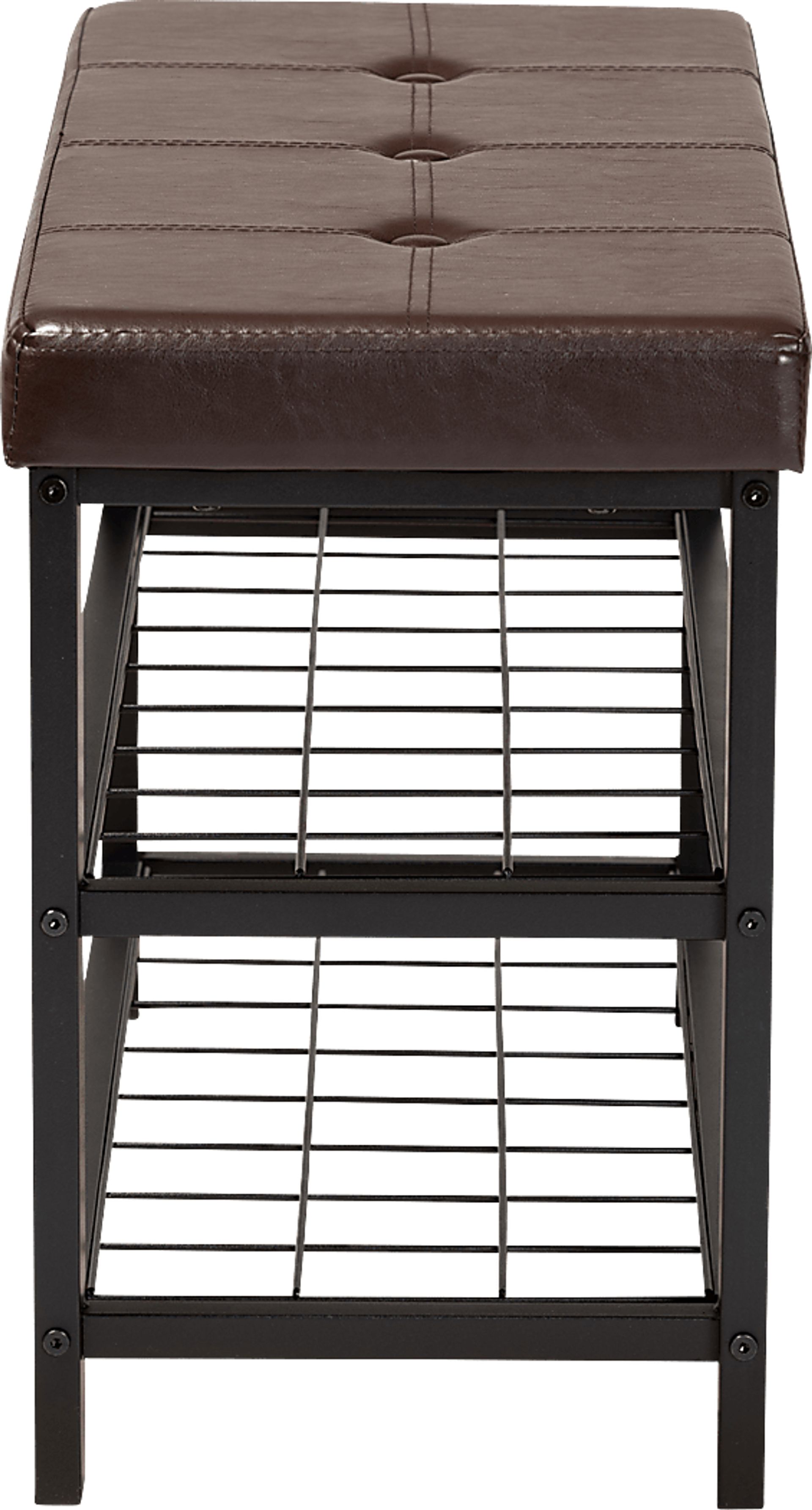 Behrman Dark Brown Accent Bench - Image 3