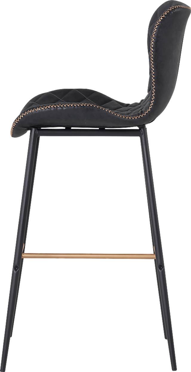 Beideman Black Barstool, Set of 2 - Thumbnail - Image 2